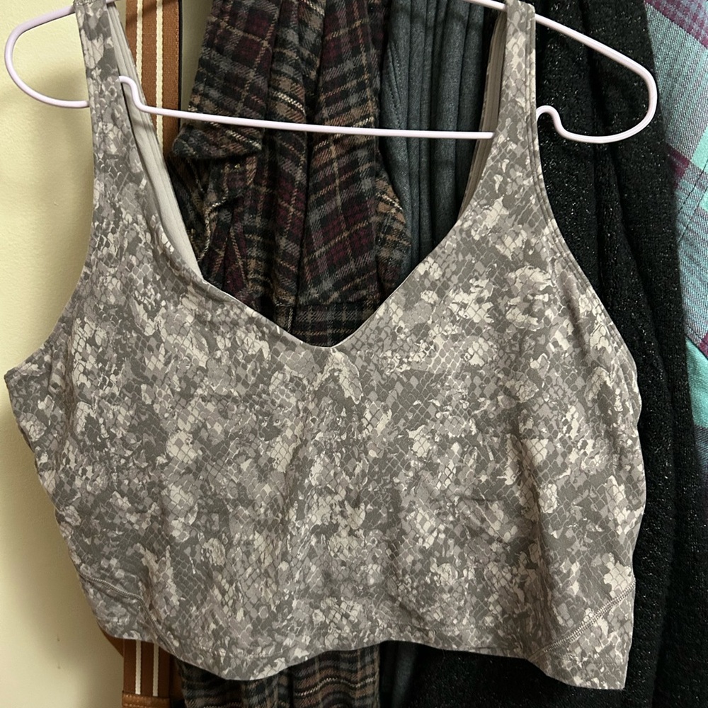 lululemon athletica Gray Patterned Top